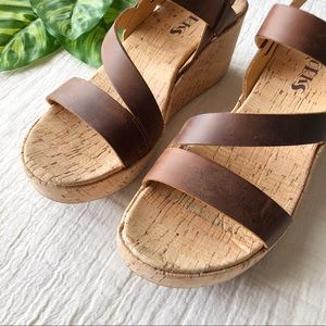 korks bergeggi platform wedge sandal